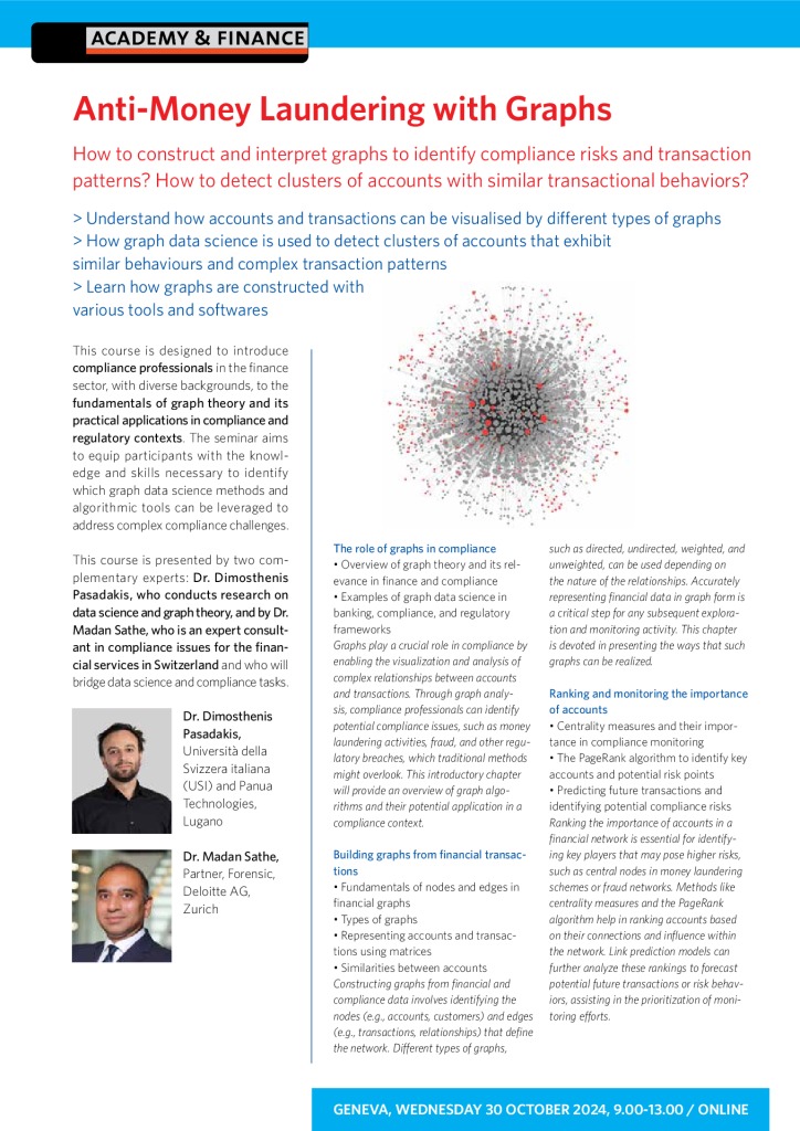 AF 1382 Anti Money Laundering with Graphs – Geneva 30 October 2024 3