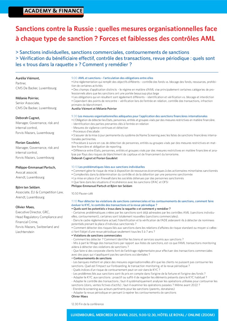 AF 1414 Sanctions – Luxembourg 30 avril 2025 2
