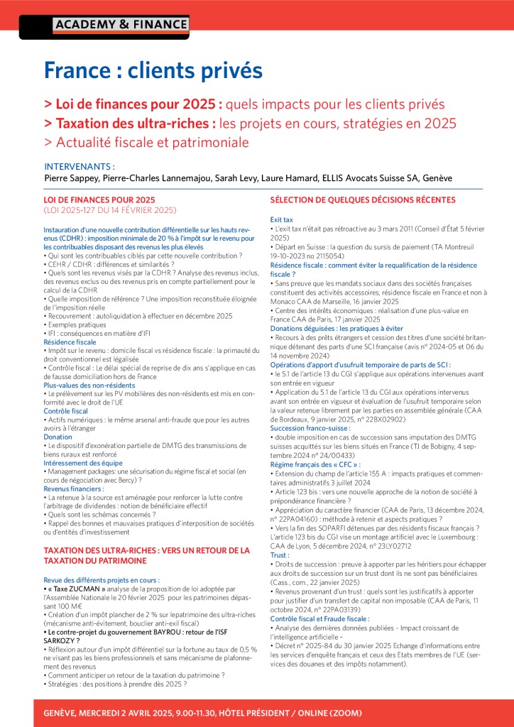 AF 1420 France clients privés – Genève 2 avril 2025 2