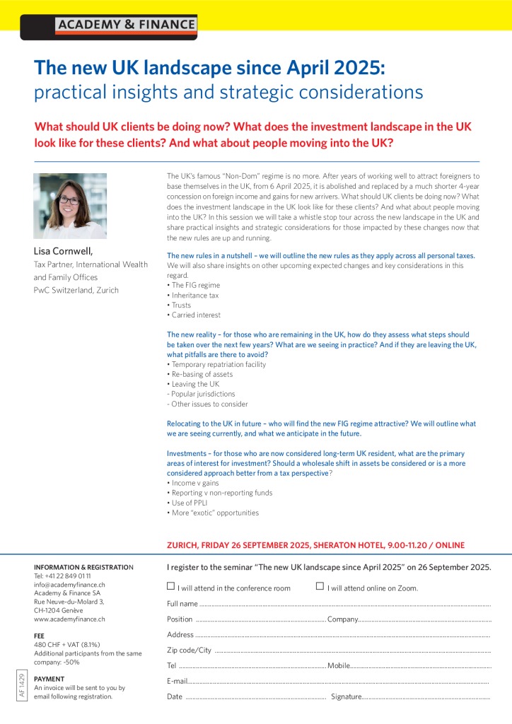 AF 1429 The changing UK landscape – Zurich 26 September 2025