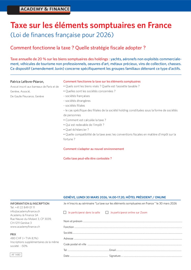 AF 1480 Taxe somptuaire – Genève 30 mars 2026 2