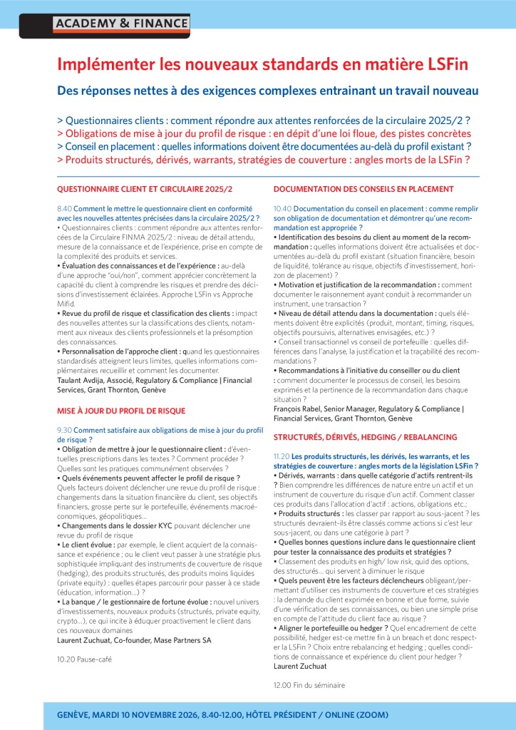 AF 1520 LSFin – Genève 10 novembre 2026 2